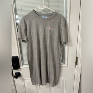 NWOT Champion Heather Gray Short Sleeve Tshirt Dress Medium
